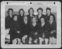 Thumbnail for All Smiling After Suffering Many Hardships After Their Plane Was Forced Down In Albania, These Nurses, Members Of An Air Evac Unit Willingly Pose For The Photographer: Left To Right: Front Row: Gertrude G. Dawson, Vadergrift, Penn., Elna Schwant, Winner, - Page 1