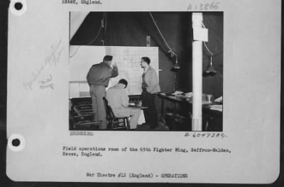 Thumbnail for General > Field Operations Of The 65Th Fighter Wing, Saffron-Walden, Essex, England.