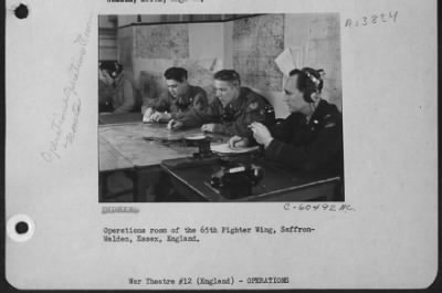 Thumbnail for General > Operations Room Of The 65Th Fighter Wing, Saffron-Walden, Essex, England.