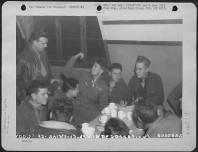 General > A Combat Crew Of The 401St Bomb Group Is Interrogated After Bombing Mission Over Bremen, Germany, On 1 December 1943.  England.