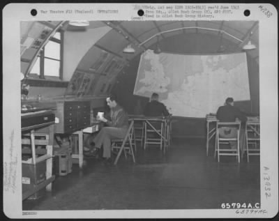 Thumbnail for General > Photo Fact Finding Building Of The 401St Bomb Group Is Nicknamed 'The Blip Hut' At An 8Th Air Force Base In England, 12 April 1945.  Here The Photo Interpreters Collect Data From Aerial Photographs.