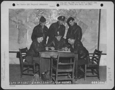 Thumbnail for General > Crew Room Of The 391St Bomb Group, England, 6 April 1944.