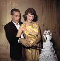 Thumbnail for Robards and Bacall cutting the wedding cake.jpg