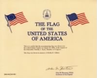 Thumbnail for Gilbert Rollin  B. military flag certificate.jpg