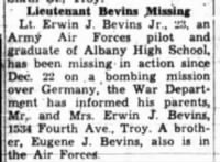 Thumbnail for 2LT Erwin J. Bevins_MIA_Newspaper report.jpg