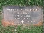 Thumbnail for Hubert Woodrow Williams gravesite plaque at Blanchard Cemetery