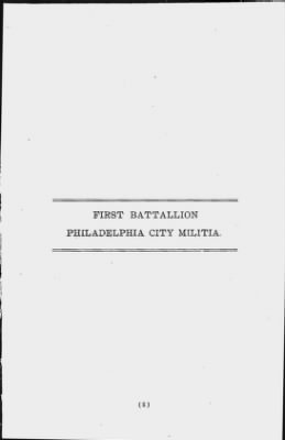 Thumbnail for Volume I > Muster Rolls Relating to the Associators and Militia of the City of Philadelphia.