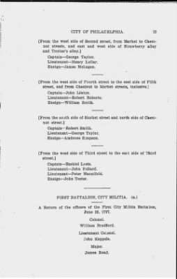 Thumbnail for Volume I > Muster Rolls Relating to the Associators and Militia of the City of Philadelphia.