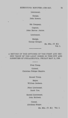 Thumbnail for Volume IV > Military Abstracts from Executive Minutes. Vols. 1-9 Inclusive. 1790-1817.