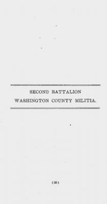 Thumbnail for Volume II > Second Battalion Washington County Militia.