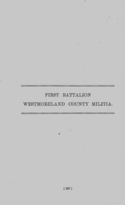 Thumbnail for Volume II > First Battalion Westmoreland County Militia.