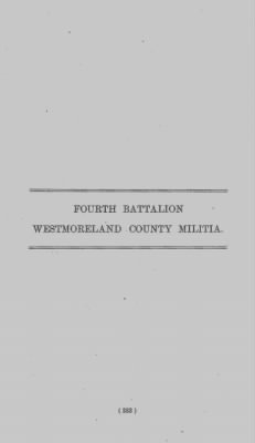 Thumbnail for Volume II > Fourth Battalion Westmoreland County Militia.