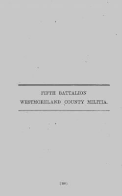 Thumbnail for Volume II > Fifth Battalion Westmoreland County Militia.