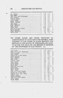 Volume II > Battalions Not Stated Westmoreland County Militia.