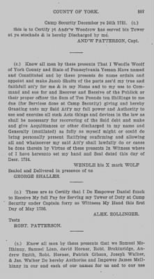 Thumbnail for Volume II > Battalions Not Stated York County Militia.