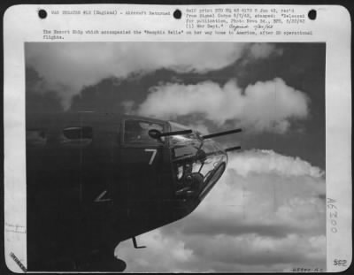 Thumbnail for General > The Escort Ship which accompanied the "Memphis Belle" on her way home to America, after 25 operational flights.