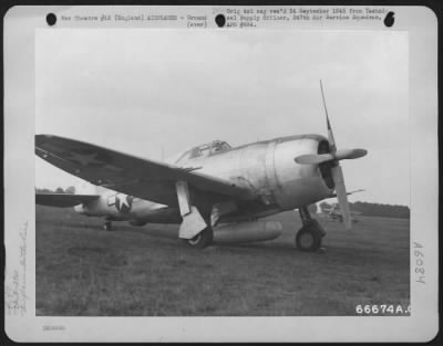 Republic > A Republic P-47 Of The Viii Fighter Command At 2900Th Combat Crew Replacement Center, Aaf Station 112, England.  26 September 1943.