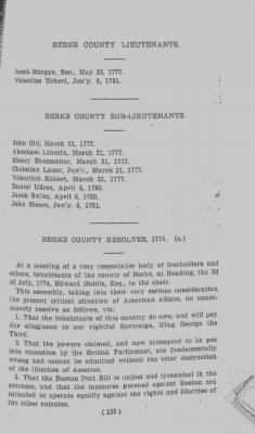 Volume V > Muster Rolls and Papers Relating to the Associators and Militia of the County of Berks.