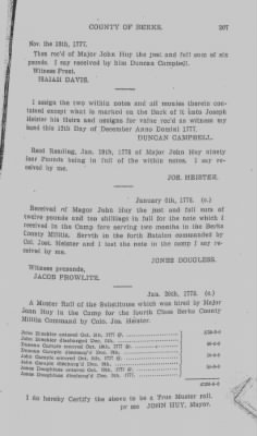 Volume V > Muster Rolls and Papers Relating to the Associators and Militia of the County of Berks.