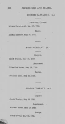 Volume V > Muster Rolls and Papers Relating to the Associators and Militia of the County of Berks.