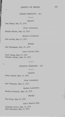 Volume V > Muster Rolls and Papers Relating to the Associators and Militia of the County of Berks.