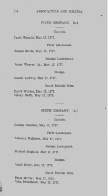 Volume V > Muster Rolls and Papers Relating to the Associators and Militia of the County of Berks.