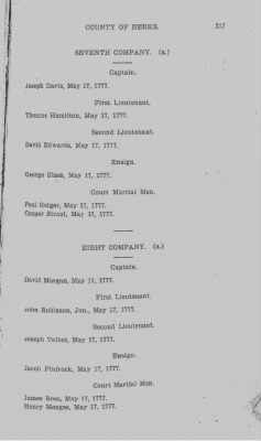 Volume V > Muster Rolls and Papers Relating to the Associators and Militia of the County of Berks.