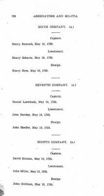 Volume V > Muster Rolls and Papers Relating to the Associators and Militia of the County of Berks.