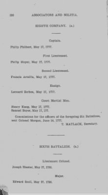 Thumbnail for Volume V > Muster Rolls and Papers Relating to the Associators and Militia of the County of Berks.