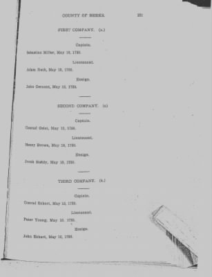 Volume V > Muster Rolls and Papers Relating to the Associators and Militia of the County of Berks.