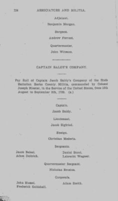 Volume V > Muster Rolls and Papers Relating to the Associators and Militia of the County of Berks.