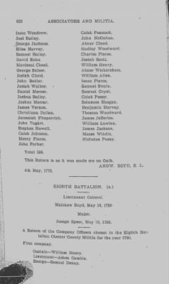 Volume V > Muster Rolls Relating to the Associators and Militia of the County of Chester.