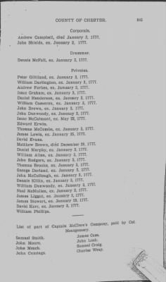 Volume V > Muster Rolls Relating to the Associators and Militia of the County of Chester.