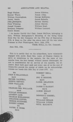 Volume V > Muster Rolls Relating to the Associators and Militia of the County of Chester.