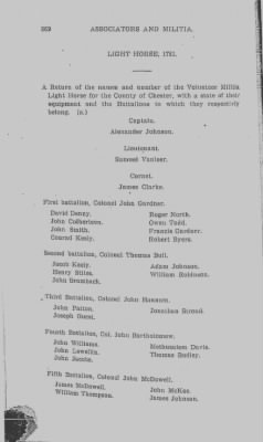 Volume V > Muster Rolls Relating to the Associators and Militia of the County of Chester.