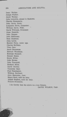 Volume V > Muster Rolls Relating to the Associators and Militia of the County of Chester.