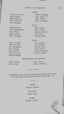 Volume V > Muster Rolls Relating to the Associators and Militia of the County of Chester.