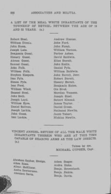 Volume V > Muster Rolls Relating to the Associators and Militia of the County of Chester.