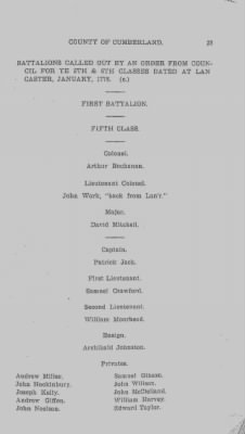 Thumbnail for Volume VI > Muster Rolls Relating to the Associators and Militia of the County of Cumberland