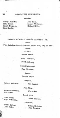 Volume VI > Muster Rolls Relating to the Associators and Militia of the County of Cumberland