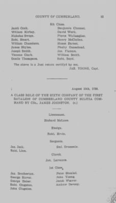 Volume VI > Muster Rolls Relating to the Associators and Militia of the County of Cumberland