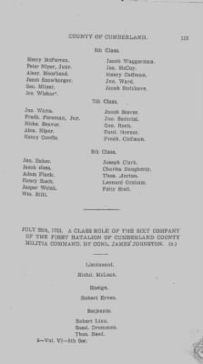 Volume VI > Muster Rolls Relating to the Associators and Militia of the County of Cumberland