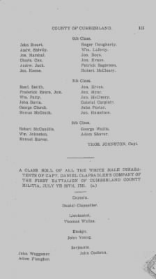 Volume VI > Muster Rolls Relating to the Associators and Militia of the County of Cumberland