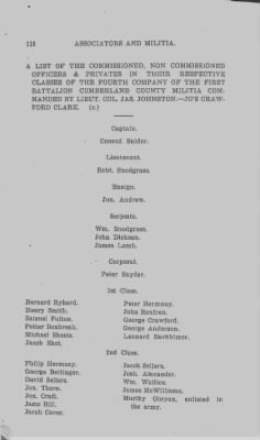 Volume VI > Muster Rolls Relating to the Associators and Militia of the County of Cumberland