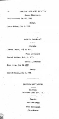 Thumbnail for Volume VI > Muster Rolls Relating to the Associators and Militia of the County of Cumberland