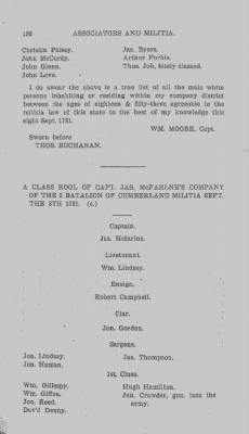 Thumbnail for Volume VI > Muster Rolls Relating to the Associators and Militia of the County of Cumberland