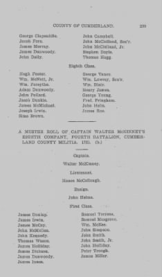 Thumbnail for Volume VI > Muster Rolls Relating to the Associators and Militia of the County of Cumberland