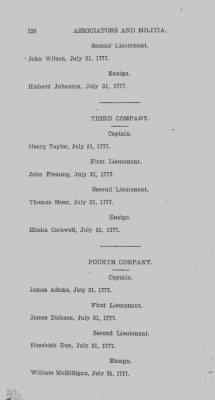 Thumbnail for Volume VI > Muster Rolls Relating to the Associators and Militia of the County of Cumberland