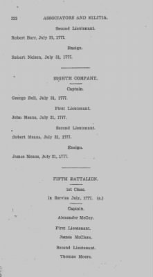 Thumbnail for Volume VI > Muster Rolls Relating to the Associators and Militia of the County of Cumberland