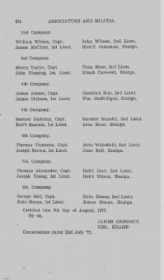 Thumbnail for Volume VI > Muster Rolls Relating to the Associators and Militia of the County of Cumberland